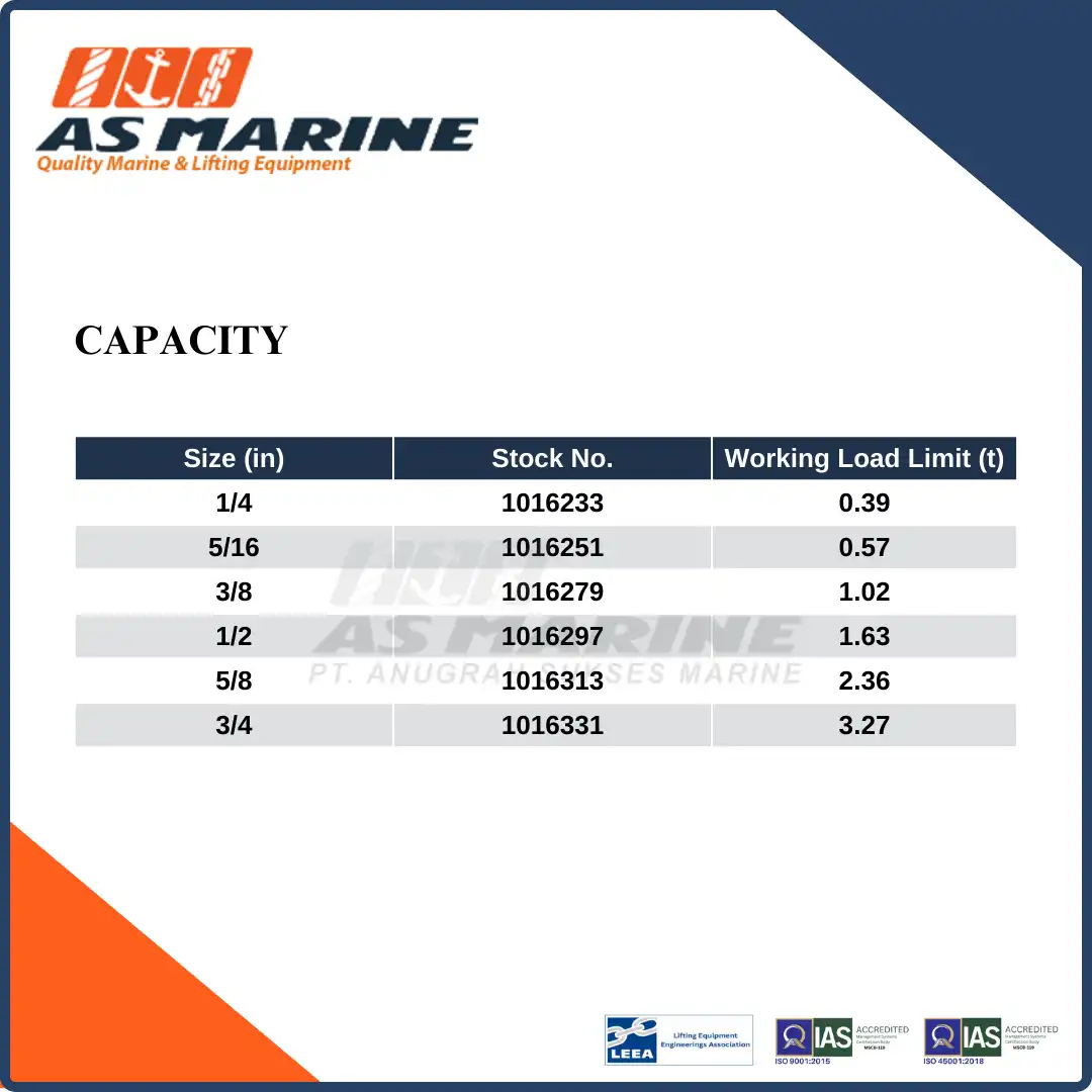 Capacity Crosby USA G401